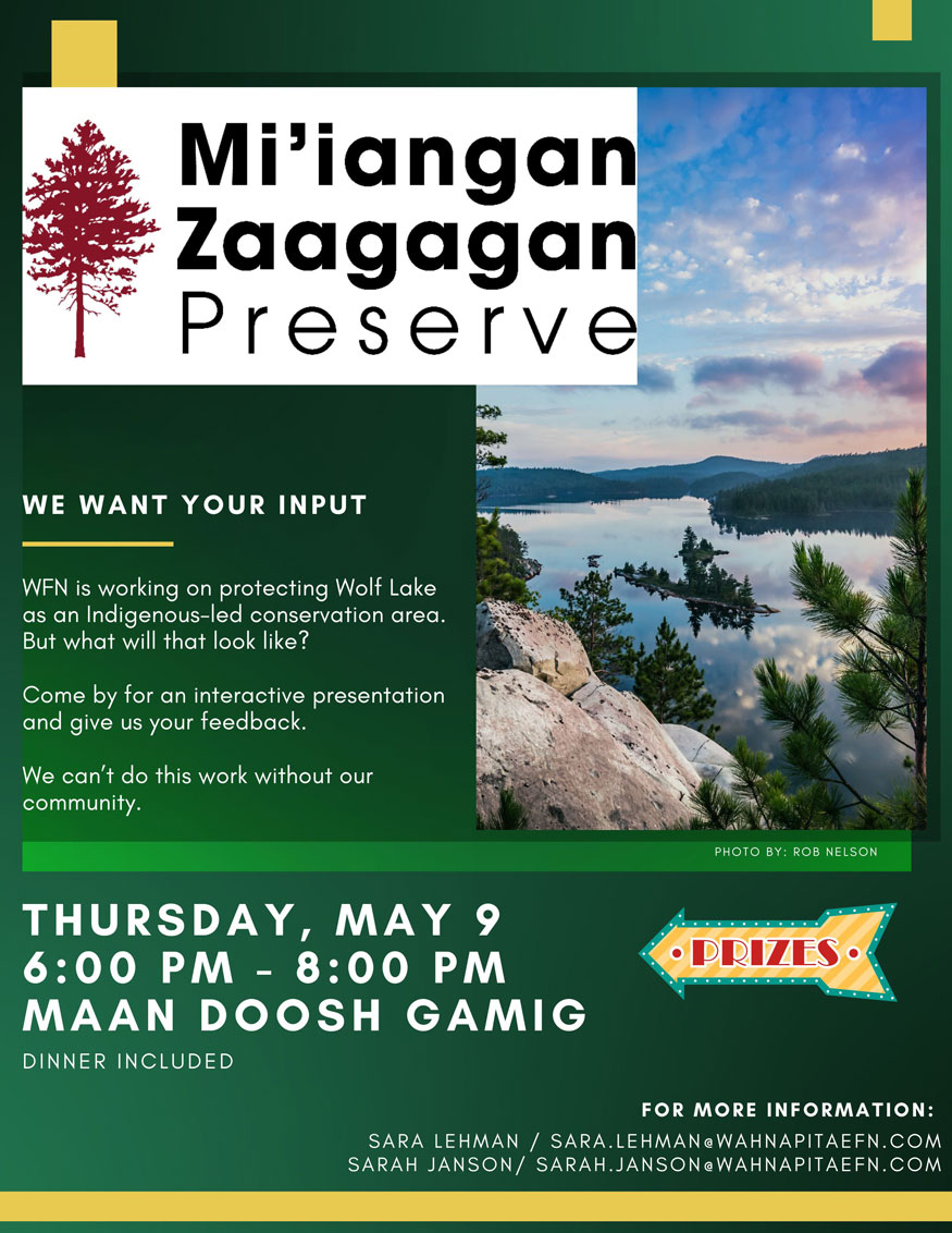 Wahnapitae First Nation - Wolf Lake Comment Session