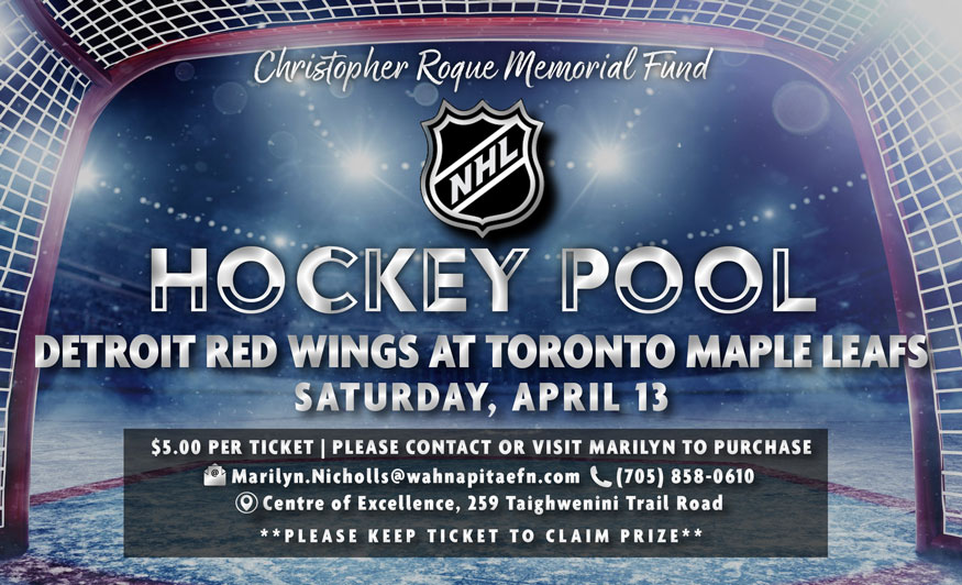 Wahnapitae First Nation - CRMF NHL Hockey Pool