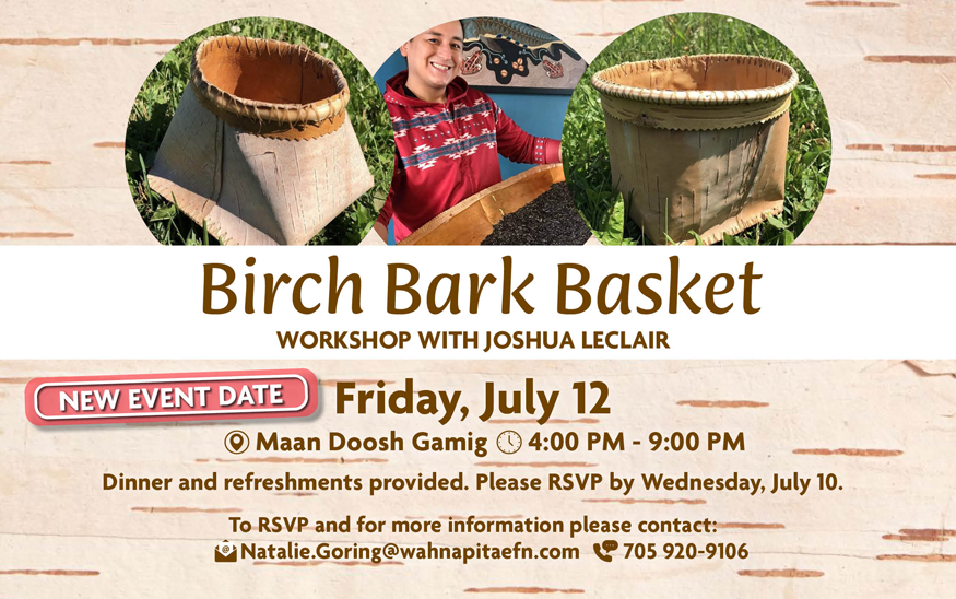 Birch Bark Basket Workshop with Joshua LeClair