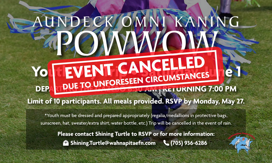 Youth Trip - Aundeck Omni Kaning Traditional Powwow