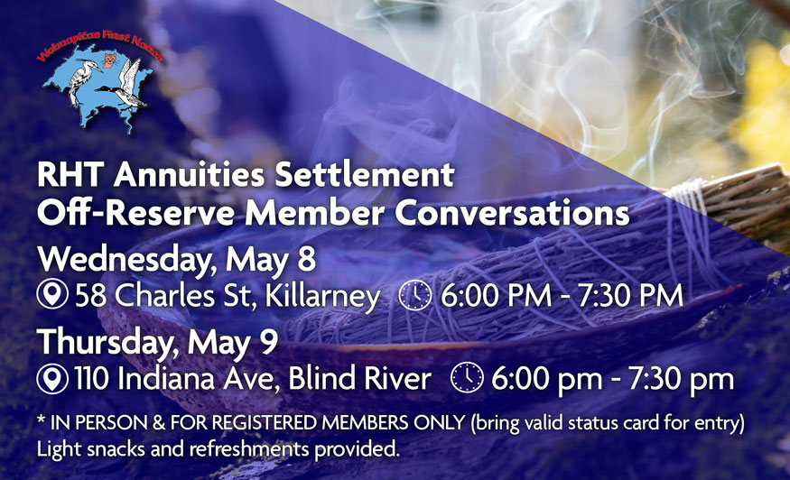 Blind River RHT Annuities Settlement Community Conversation