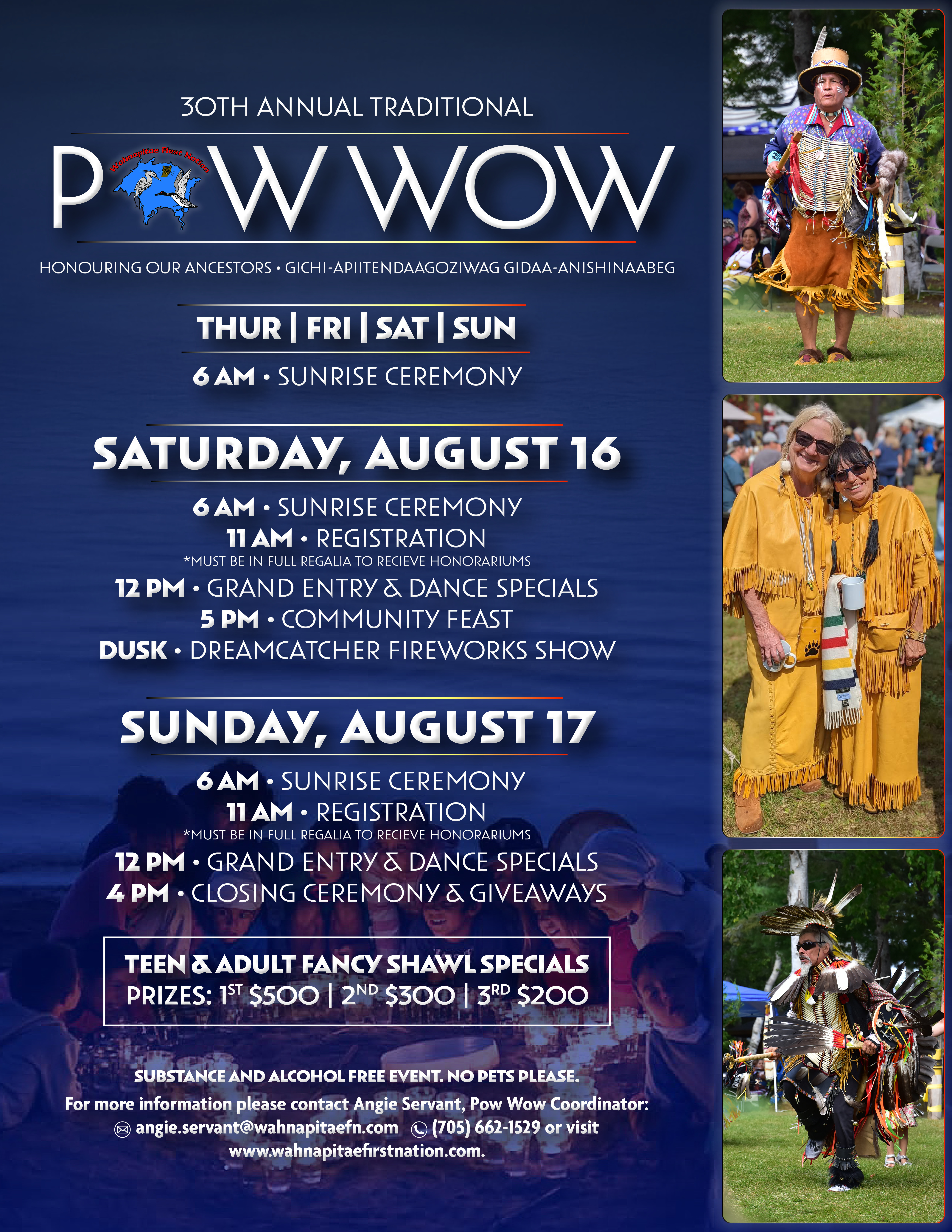 Powwow event poster 2025