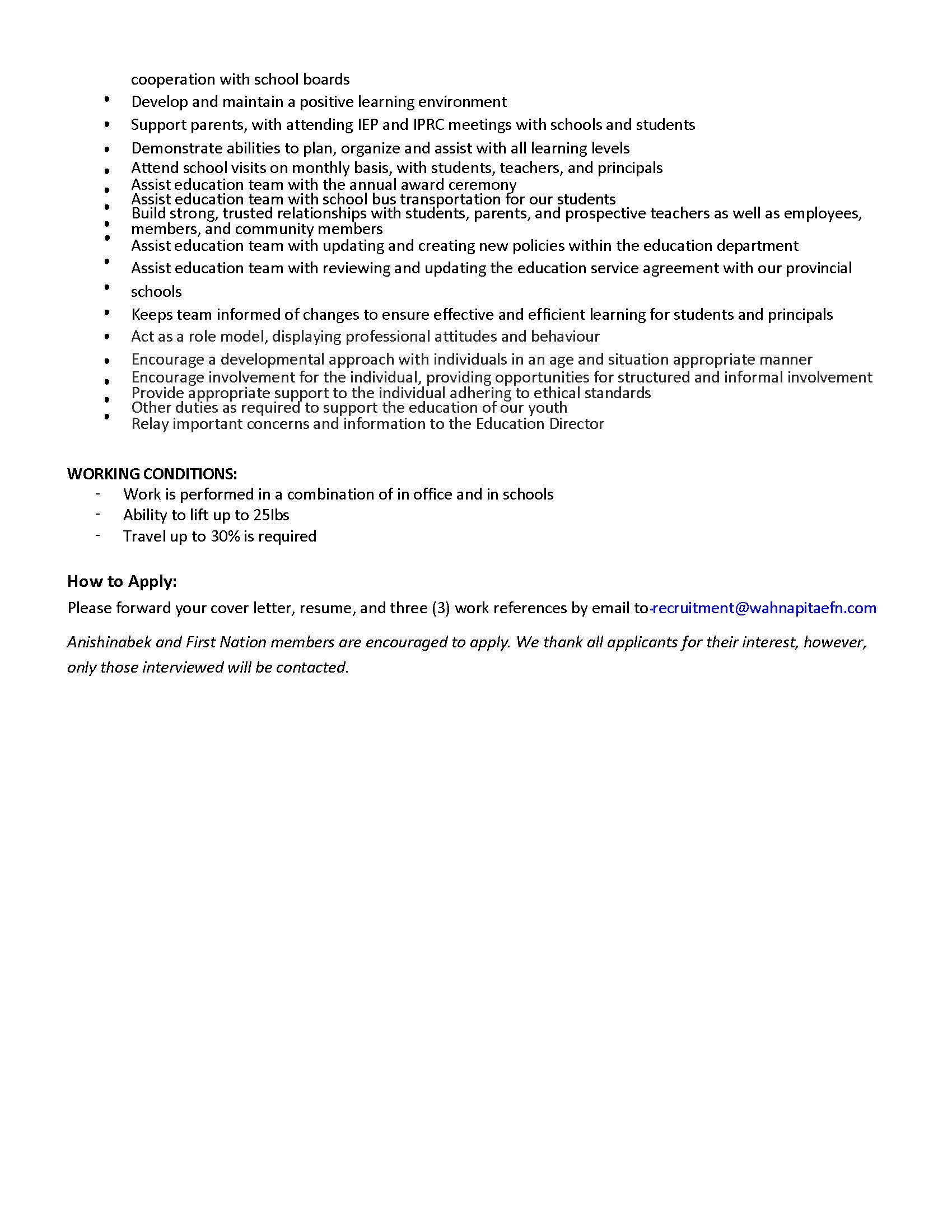 Anishinabek Student Support Counsellor Page 2