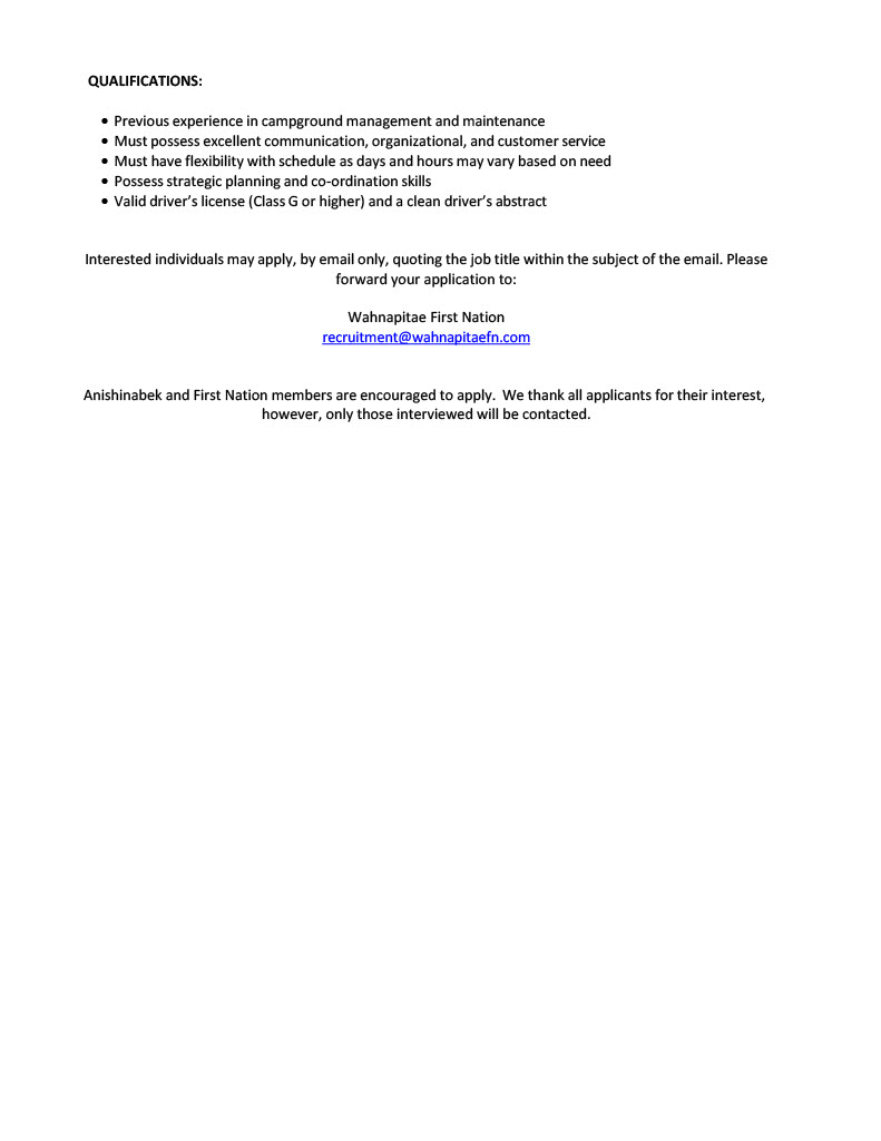 Campground Operation Maintenance Worker p2