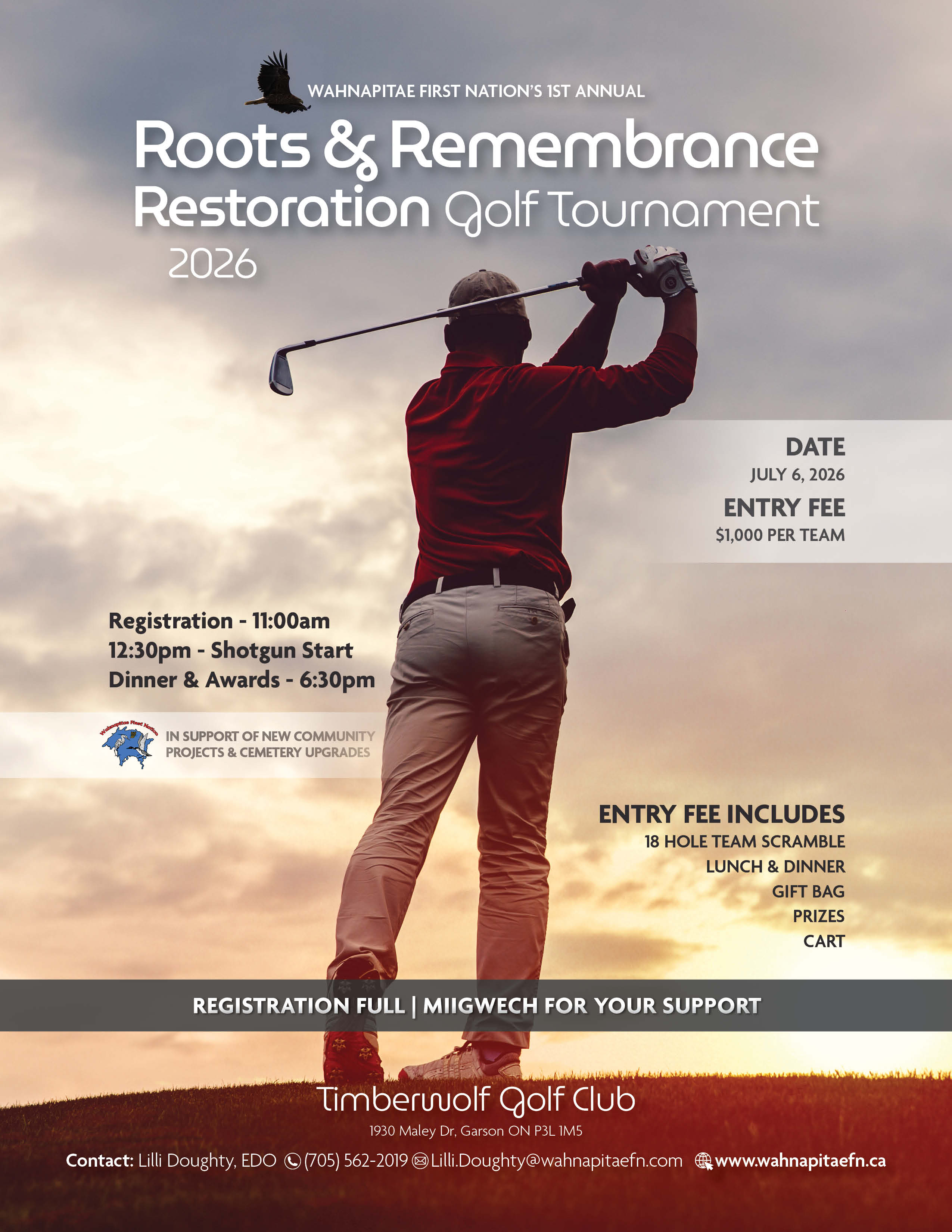 Roots & Remembrance Restoration Golf Tournament