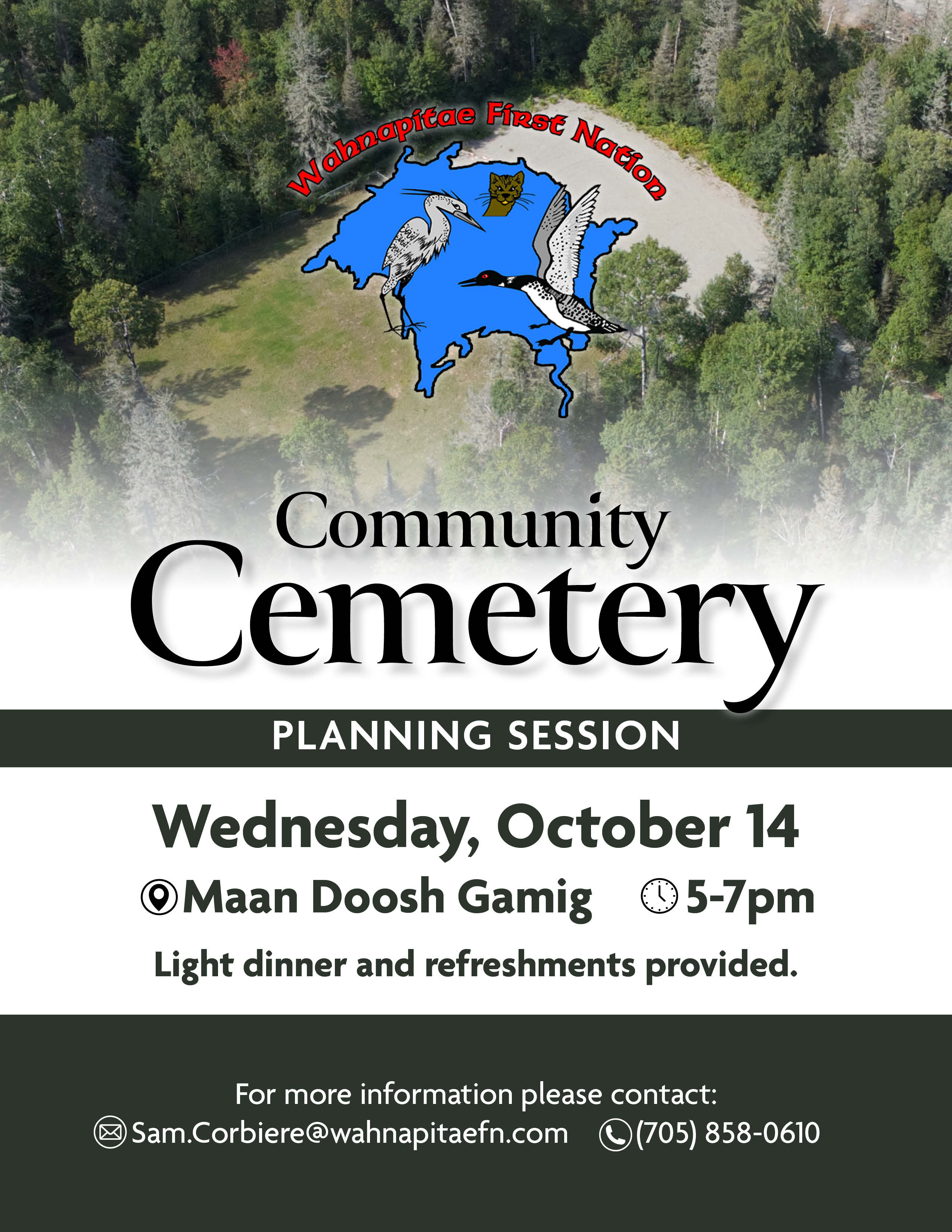 Flyer: WFN Community Cemetery — Planning Session