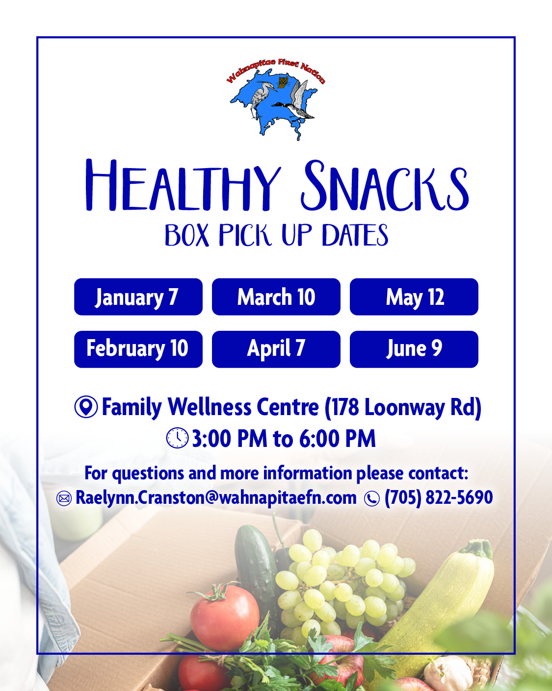Healthy Snacks - Blue Bin Program